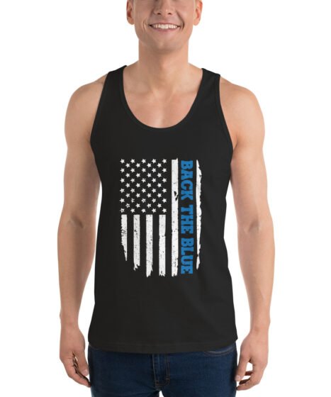 Back The Blue Classic tank top (unisex)