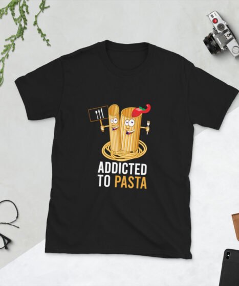 Addicted to Pasta Short-Sleeve Unisex T-Shirt