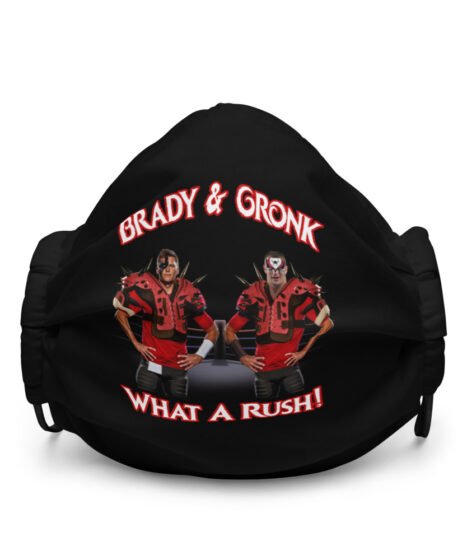 Brady & Gronk: What A Rush Premium face mask